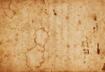 Used grungy stained paper texture. Vintage background