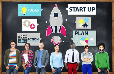 Poster - startup innovation planning ideas team success concept