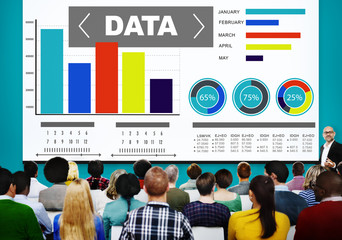 Wall Mural - Data Analytics Chart Performance Pattern Statistics Information