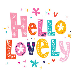 Wall Mural - hello lovely