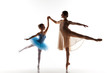 © master1305 - The little ballerina dancing with personal ballet teacher in