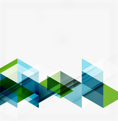 Abstract geometric background. Modern overlapping triangles