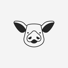 Sticker - pig icon