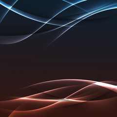 Wall Mural - Bright electric modern swoosh line background