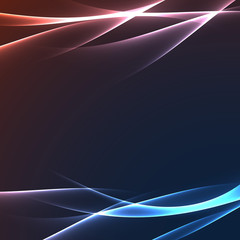 Wall Mural - Bright glowing speed swoosh lines abstract layout