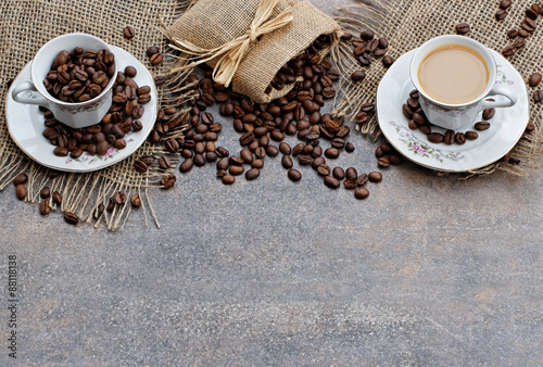 Naklejka nad blat kuchenny Kaffe mit Textfreiraum