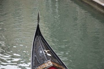 traditional venetian gondola boat, venice