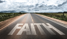 Faith Written On Rural Road