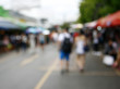 © studio2013 - Blurred background : people shopping at market fair in sunny day