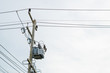 © champkk - Utility pole  with sky background