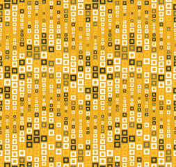 Seamless pattern on a color background. Has the shape of a wave. Consists of through geometric elements in color.