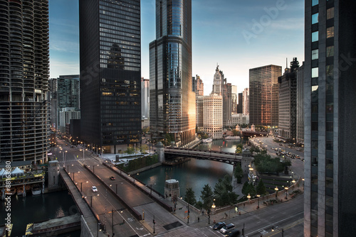 Zdjęcie: Chicago downtown dawn Chicago downtown dawn
