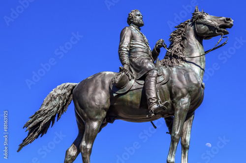 Fotografie, Obraz Major General George Henry Thomas Civil War Statue Moon Thomas C