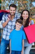 © WavebreakmediaMicro - Portrait of a happy family having fun in the mall