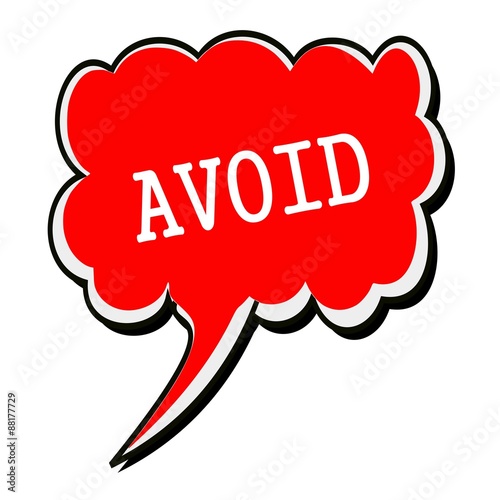 Avoid white stamp text on red Speech Bubble Stock Illustration Adobe Avoid white stamp text on red Speech Bubble Stock Illustration Adobe