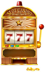 Sticker - Slot machine with lucky seven