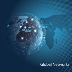 Poster - Global Networks - Vector Illustration for Your Business