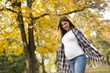 © BGStock72 - Pregnant woman in the autumn park