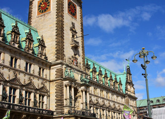 The facade of a historic building