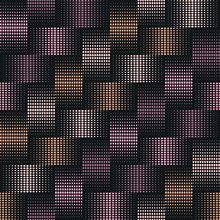 Seamless Background Of Points With Effect Weave In Silver, Bronze And Copper Tones