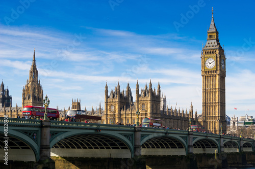 Fotografía Big Ben y la Abadía de Westminster en Londres, Inglaterra