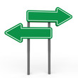 © mrhighsky - 3d green arrow blank sign board
