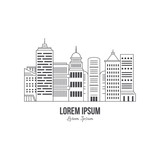 Fototapeta Miasto - City Logo