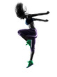 © snaptitude - woman zumba dancer dancing exercises silhouette