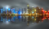 Fototapeta Nowy Jork - Panorama of Hong Kong and Financial district