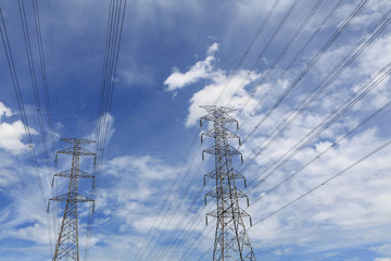 High voltage transmission towers