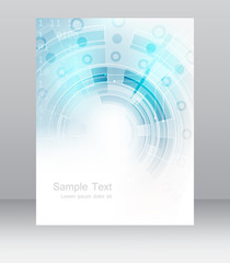 Poster - Abstract business flyer vector template, brochure or corporate banner
