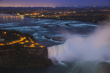 View Of Horseshoe Falls, Niagara Falls, Niagara, Border Of New York State, And Ontario, Canada