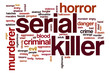 Serial killer word cloud concept