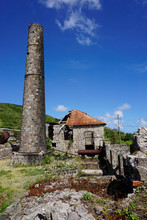 Derelict Old Sugar Mill, Nevis, St. Kitts And Nevis, Leeward Islands 