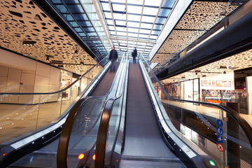 Wall Mural - Shopping mall  escalators