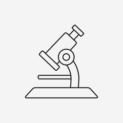 Poster - Microscope line icon