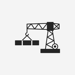 Wall Mural - Crane icon