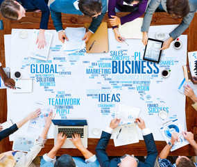 Wall Mural - Global Business Opportunity Growth Organization Concept