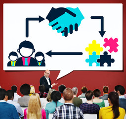 Sticker - Partnership Team Corporate Collaboration Connection Concept