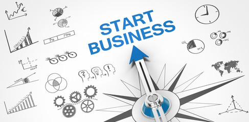 Wall Mural - Start Business