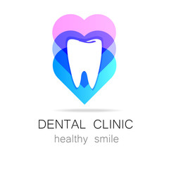 Sticker - dental clinic healthy smile logo template