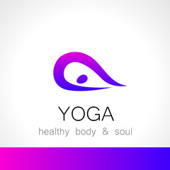 Sticker - yoga logo