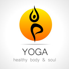 Wall Mural - yoga logo