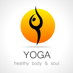 Sticker - yoga logo