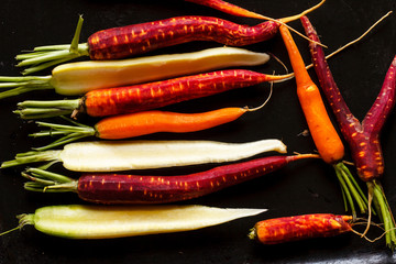 Wall Mural - colorful carrots