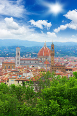 Wall Mural - cathedral  Santa Maria del Fiore, Florence, Italy