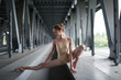 Portrait of young and graceful ballerina