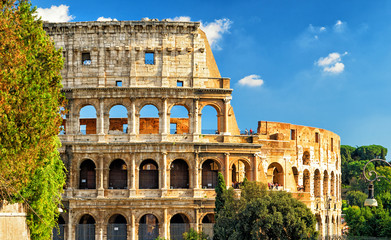 Wall Mural - Famous ancient Roman Colosseum (Coliseum), Rome, Italy