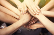 © Africa Studio - United hands close-up