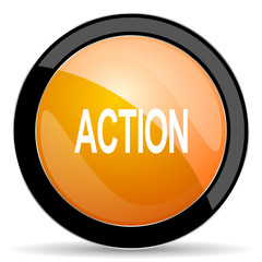 Poster - action orange icon